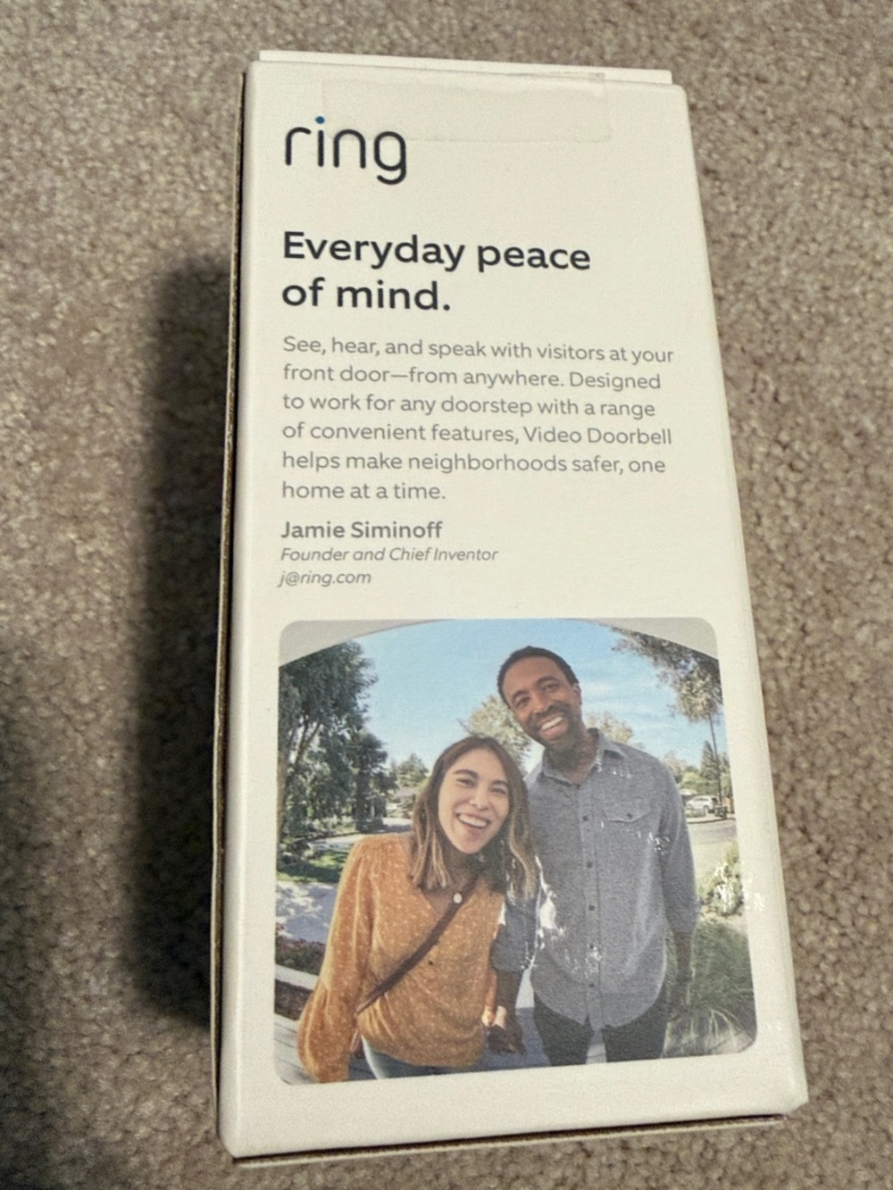 Ring Video Doorbell - Blue and White Packaging 2nd Generation - Picture 3 of 11